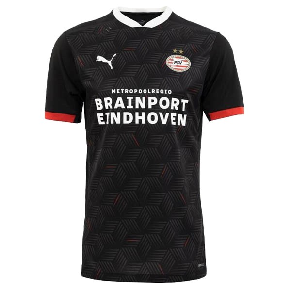Camiseta Eindhoven Replica Tercera Ropa 2020/21 Negro